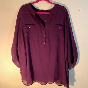 Sheer tunic. Matching tank top included. EUC.